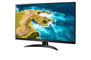 Монитор LG 27TQ615S-PZ, 27.0" IPS, Smart webOS, TV Tuner DVB-T2/C /S2, 1000:1, Mega DFC, 250cd, Full HD (1920 x 1080), Wi-Fi, LAN, AirPlay, HDMI, CI Slot, USB 2.0, Bluetooth, AI Sound, Speakers, Black
