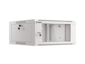 Communication cabinet Lanberg rack cabinet 19" wall-mounted 4U 600 fast assembly (flat pack) gray