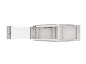 Communication cabinet Lanberg rack cabinet 19" wall-mounted 4U 600 fast assembly (flat pack) gray