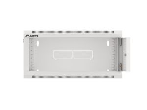 Communication cabinet Lanberg rack cabinet 19" wall-mounted 4U 600 fast assembly (flat pack) gray