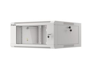 Communication cabinet Lanberg rack cabinet 19" wall-mounted 4U 600 fast assembly (flat pack) gray