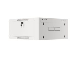 Communication cabinet Lanberg rack cabinet 19" wall-mounted 4U 600 fast assembly (flat pack) gray