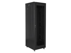 Communication cabinet Lanberg rack cabinet 19" free-standing 42U/600x800 (flat pack) with mesh door black