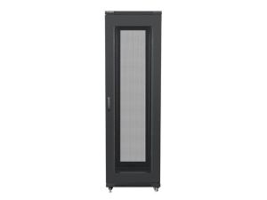 Communication cabinet Lanberg rack cabinet 19" free-standing 42U/600x800 (flat pack) with mesh door black