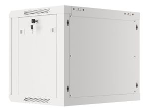 Communication cabinet Lanberg rack cabinet 19" wall-mount 9U/600x450 for self-assembly with metal door gray (flat pack)