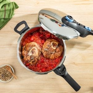 Pot Tefal P2580701, SECURE TRENDY 6L TEFAL AQUA BLU