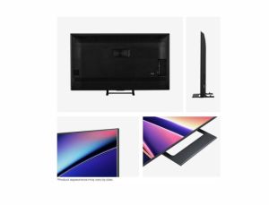 TV Hisense 55" E8Q, 4K Ultra HD 3840x2160, ULED, Quantum Dot, 144 Hz, HDR 10+, HLG, Dolby Vision, DTS Virtual X, Smart TV, WiFi, Light Sensor, BT, Anyview Cast, 4xHDMI, 2xUSB, LAN, CI+, DVB-T2/C/S2, Singale Stand, Black