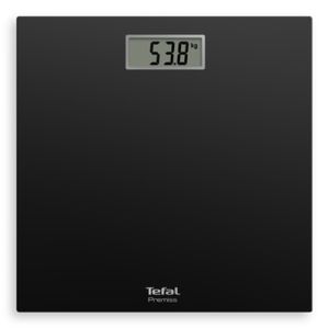 Везна Tefal PP1400V0, Premiss Black, glass platform (30x30x2cm), 150kg /100 g, display (65x28mm), 1 battery CR 2032