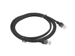Cable Lanberg patch cord CAT.5E 2m, black