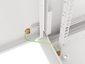 Communication cabinet Lanberg rack cabinet 19" wall-mount 6U/600x450 for self-assembly with metal door gray (flat pack)