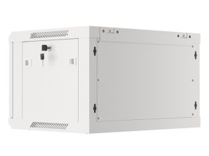 Communication cabinet Lanberg rack cabinet 19" wall-mount 6U/600x450 for self-assembly with metal door gray (flat pack)