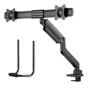 Стойка Neomounts Screen Desk Mount 2 screens (topfix clamp & grommet) for 2 Monitor Screens, Black