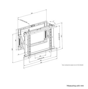 Стойка Neomounts Wall Mounted video wall mount (pop-out/lportrait & landscape, pre-assembled)