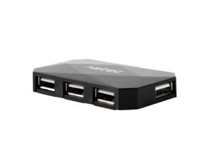 USB hub Natec HUB Locust USB 2.0 4-Port Black