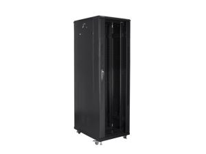 Communication cabinet Lanberg rack cabinet 19" free-standing 42U / 800x800 self-assembly flat pack, black