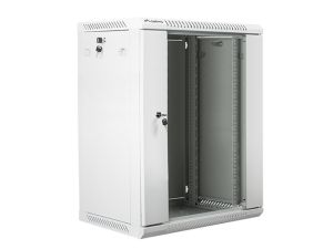 Communication cabinet Lanberg rack cabinet 19" wall-mount 15U / 600x450 for self-assembly (flat pack), gray