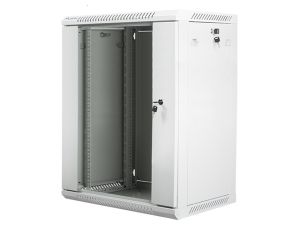 Communication cabinet Lanberg rack cabinet 19" wall-mount 15U / 600x450 for self-assembly (flat pack), gray