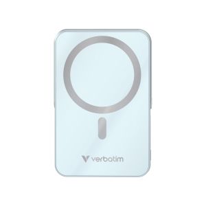 Външна батерия Verbatim Charge 'n' Go Power Bank with Stand Magnetic Wireless 10000mAh Blue