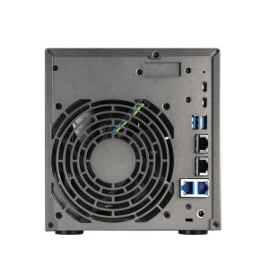 Network storage Asustor Lockerstor 4 Gen3 AS6804T 4 Bay NAS, AMD Ryzen Embedded Quad-Core 2.3GHz (burst up to 3.8GHz), Dual USB 4 Ports, Dual 10GbE Ports, Dual 5GbE Ports, 16G ECC RAM DDR5 (Max. 64GB) 4x M.2 SSD Slots (Diskless), 2 x Type C, Black
