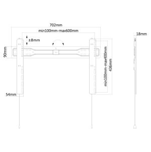 Stand Neomounts by NewStar Flat Screen Wall Mount (fixed)