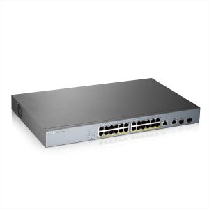 Switch ZyXEL GS1350-26HP, 26 Port managed CCTV PoE switch, long range, 375W