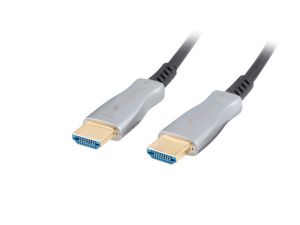 Cable Lanberg HDMI M/M v2.0 cable 50m optical black aoc