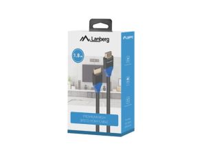 Cable Lanberg HDMI M/M V2.0 cable 1.8m 4K CU box, black BOX