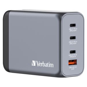 Charger Verbatim GNC-200 GaN Charger 4 Port 200W USB A/C (EU/UK/US)