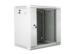 Communication cabinet Lanberg rack cabinet 19" wall-mount 12U / 600x450 for self-assembly (flat pack), gray
