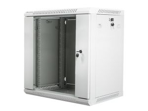 Communication cabinet Lanberg rack cabinet 19" wall-mount 12U / 600x450 for self-assembly (flat pack), gray