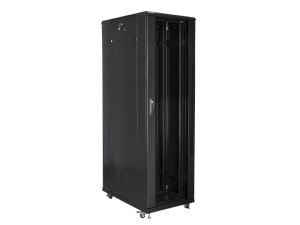 Communication cabinet Lanberg rack cabinet 19" free-standing 42U / 800x1000 self-assembly flat pack, black