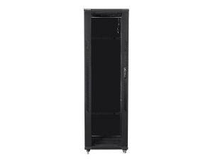 Communication cabinet Lanberg rack cabinet 19" free-standing 42U / 800x1000 self-assembly flat pack, black