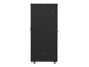 Communication cabinet Lanberg rack cabinet 19" free-standing 42U / 800x1000 self-assembly flat pack, black