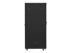 Communication cabinet Lanberg rack cabinet 19" free-standing 42U / 800x1000 self-assembly flat pack, black