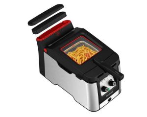 Fryer Tefal FR600D10, CLEAR DUO (ODORLESS), 1.2kg (3.5L), 2000W, adjustable temp & timer (30min), removable bowl, cool touch, on/off
