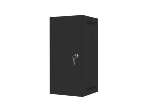 Communication cabinet Lanberg rack cabinet 10" wall-mount 12U/280x310 for self-assembly with metal door black (flat pack)