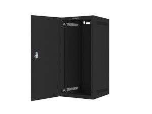 Communication cabinet Lanberg rack cabinet 10" wall-mount 12U/280x310 for self-assembly with metal door black (flat pack)