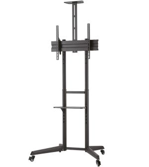 Стойка Neomounts Mobile Floor Stand incl. AV- and cam shelf (height adjustable: 128.5-145 cm)