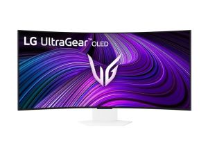 Monitor LG 39GX90SA-W, 39", OLED UltraGear 21:9 Curved Smart, IPS 0.03 ms, WQHD (3440x1440), 240Hz, HDR 10, 1500000:1, 250 cd/m2, DCI-P3 98.5%, USB 3.0, VRR, Free-sync, G-Sync, USB-C, PD 65W, HDMI, DP, PBP, Speakers, LG Switch, Height, Swivel, Tilt, White