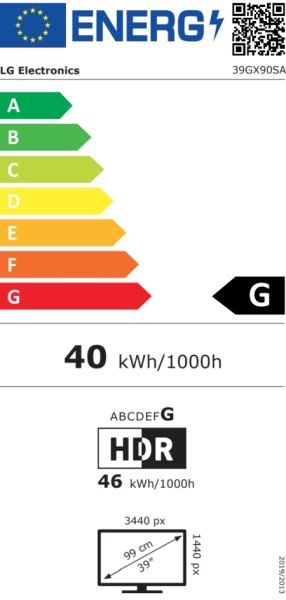 Monitor LG 39GX90SA-W, 39", OLED UltraGear 21:9 Curved Smart, IPS 0.03 ms, WQHD (3440x1440), 240Hz, HDR 10, 1500000:1, 250 cd/m2, DCI-P3 98.5%, USB 3.0, VRR, Free-sync, G-Sync, USB-C, PD 65W, HDMI, DP, PBP, Speakers, LG Switch, Height, Swivel, Tilt, White