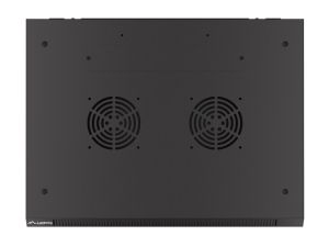 Communication cabinet Lanberg rack cabinet 19" wall-mount 4U/600x450 with perforated door black (flat pack)
