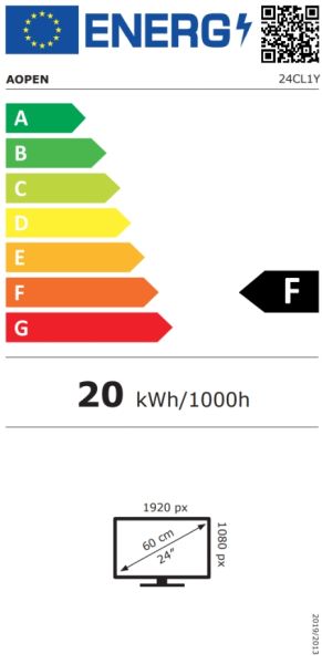 Monitor Aopen powered by Acer 24CL1YG0bi, 23.8'', IPS FHD (1920x1080) LED, 250nit, 1ms TVR, ZeroFrame, 120Hz FreeSync, sRGB 99%, Flicker-less, 1000:1 ACM, HDMI, VGA, Tilt, Vesa, BluelightShield, Black