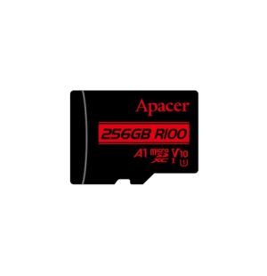 Memory Apacer 256GB microSDHC/SDXC UHS-I U1 V10 A1 (1 adapter)