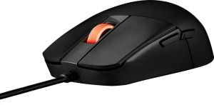 Mouse Asus ROG Strix Impact III Gaming Mouse, Semi-Ambidextrous, Wired, Lightweight, 12000 DPI sensor, 5 programmable buttons, Replaceable switches, Paracord cable, FPS gaming mouse, Black
