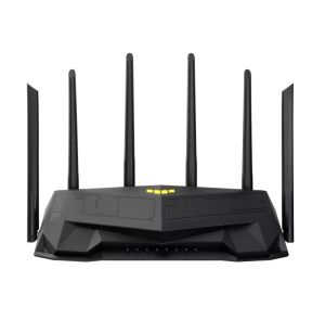 Asus Gaming Wireless TUF Router AX6000, Dual-Band, Quad-Core 2.0GHz CPU, 256MB/512MB Flash/RAM, 2.5G dual-port, AiProtection Pro, Adaptive QoS, VPN Fusion, IPTV, OFDMA, MU-MIMO, Beamforming, Link Aggregation, Port forwarding, AiM, Black