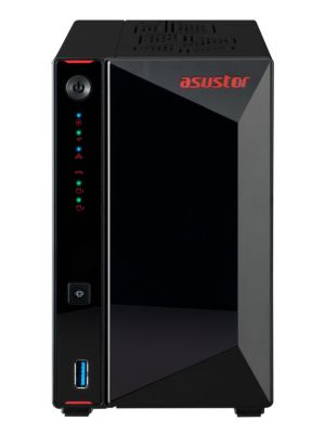Network storage Asustor Nimbustor AS5402T, 2 Bay NAS, Quad-Core 2.0GHz CPU, Dual 2.5GbE Ports, 4GB SO-DIMM DDR4 (Max. 16GB), Four M.2 SSD Slots (Diskless), 3x USB 3.2 Gen 1 Type A , WOW (Wake on WAN), WOL, System Sleep Mode, AES-NI hardware encryption, Bl