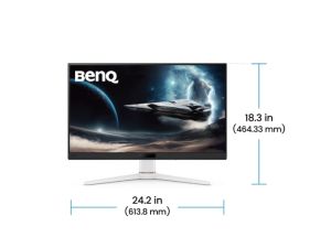 Монитор BenQ MOBIUZ EX271, 27", IPS, 180Hz, 1ms, 1920x1080 FHD, HDR400, Gaming Monitor, Color Vibrance, Light Tuner, FreeSync, Compatible with all Console (PS5 Xbox Switch Steam Deck), B.I.+, LBL, 400 nits, 1000:1, HDMI, DP, Speaker 2.5W x2,  6kg. WHITE