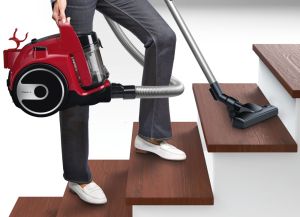 Vacuum cleaner Bosch BGC05AAA2, Vacuum Cleaner, 700 W, Bagless type, 1.5 L, 78 dB(A), Energy efficiency class A, chili red/black