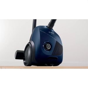 Vacuum cleaner Bosch BGBS2BU1T, Vacuum cleaner with bag 3.5 l, Series 2, 850W, 80 dB(A), blue