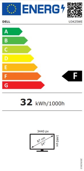 Monitor Dell U3425WE, 34.14'' IPS Anti-Glare, UltraSharp Curved, 21:9, 5ms, 2000:1, 300 cd/m2, WQHD 3440x1440, 120 Hz, sRGB 100%, HDMI, DP, USB 3.2 Hub, USB- C Hub, Speakers, RJ45, KVM, PiP, PbP, ComfortView, PD 90W, Height Adjustable, Swivel, Tilt